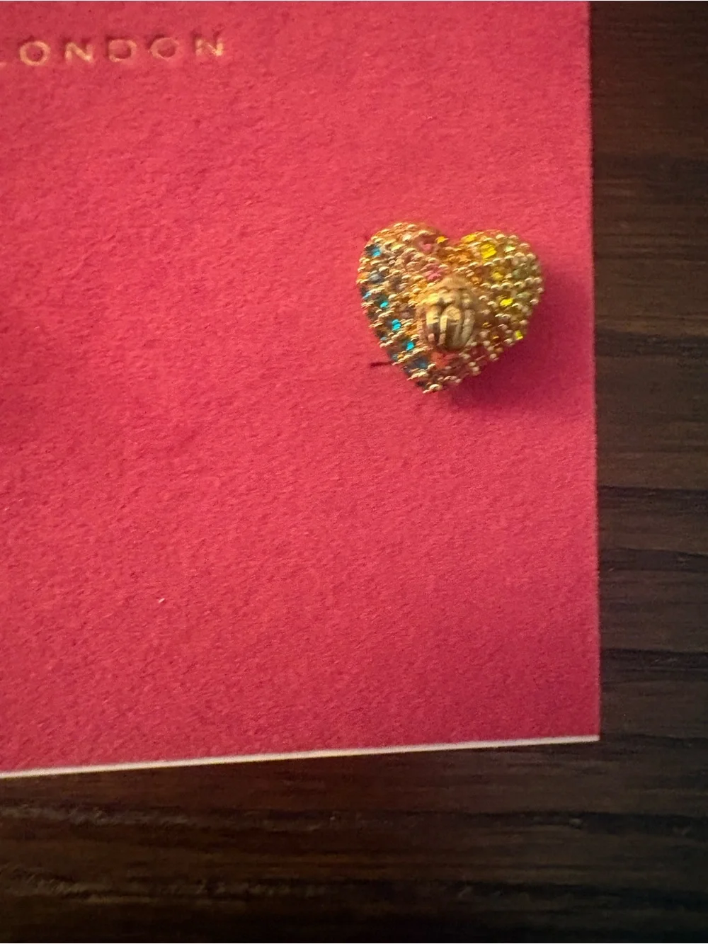 NEW Kurt Geiger Heart Stud Earrings